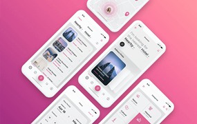 酒店预订App应用程序UI套件