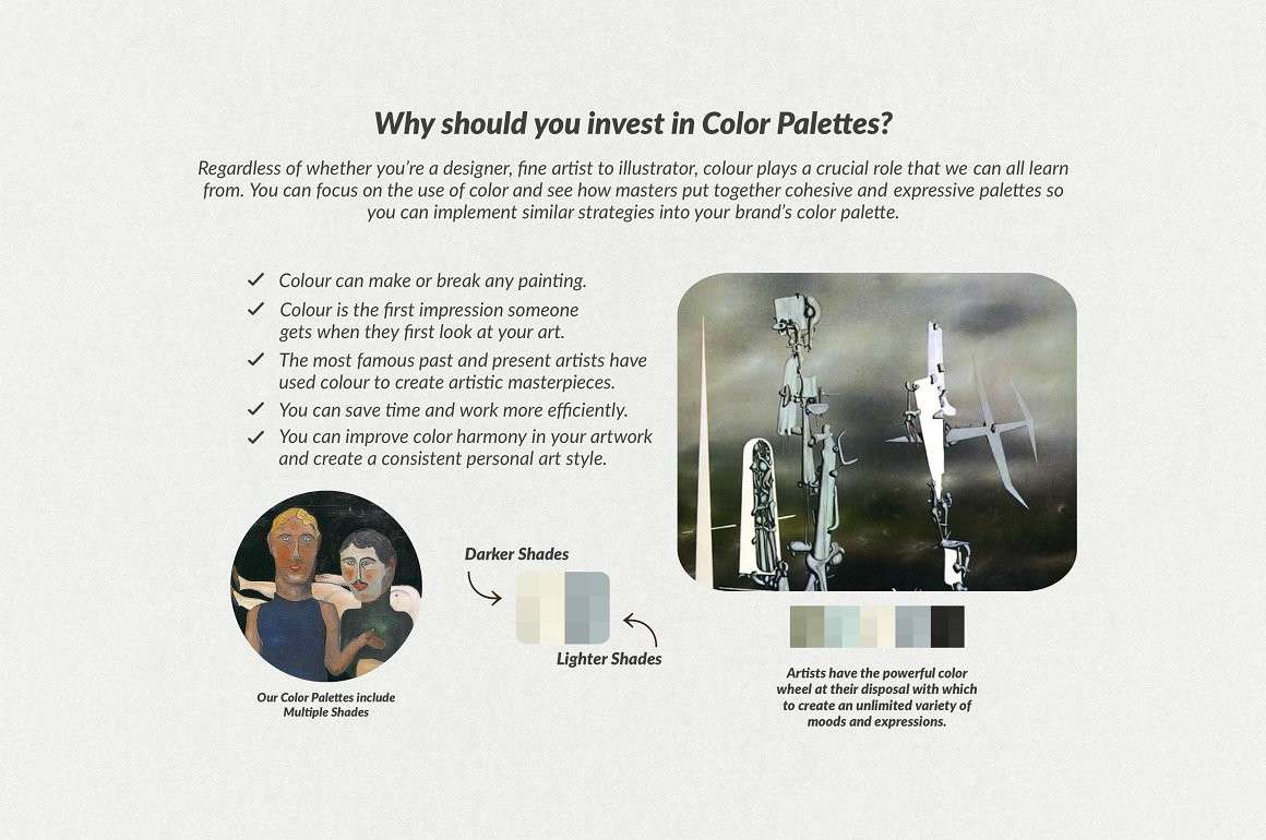 伊夫·唐基（Yves Tanguy）艺术油画Procreate笔刷 笔刷资源 sucaiwan.com