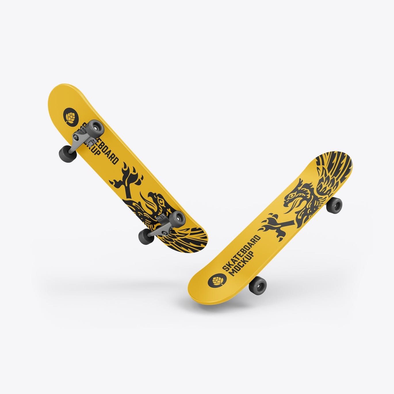 骑行滑板品牌设计样机 Skateboard Mockup 样机素材 sucaiwan.com