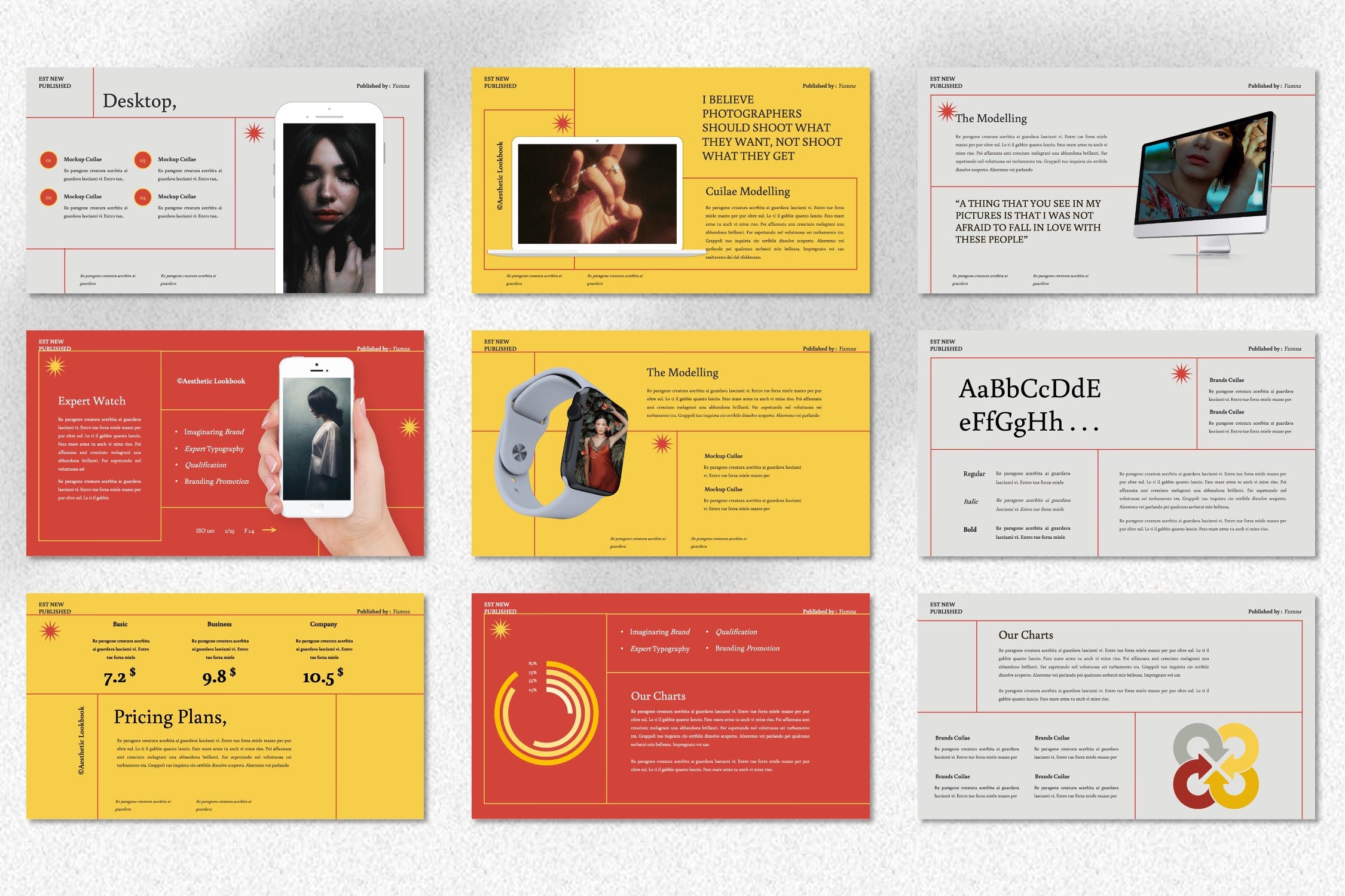 模特人物介绍Powerpoint模板下载 Cuilae – Modelling Powerpoint Template 幻灯图表 sucaiwan.com