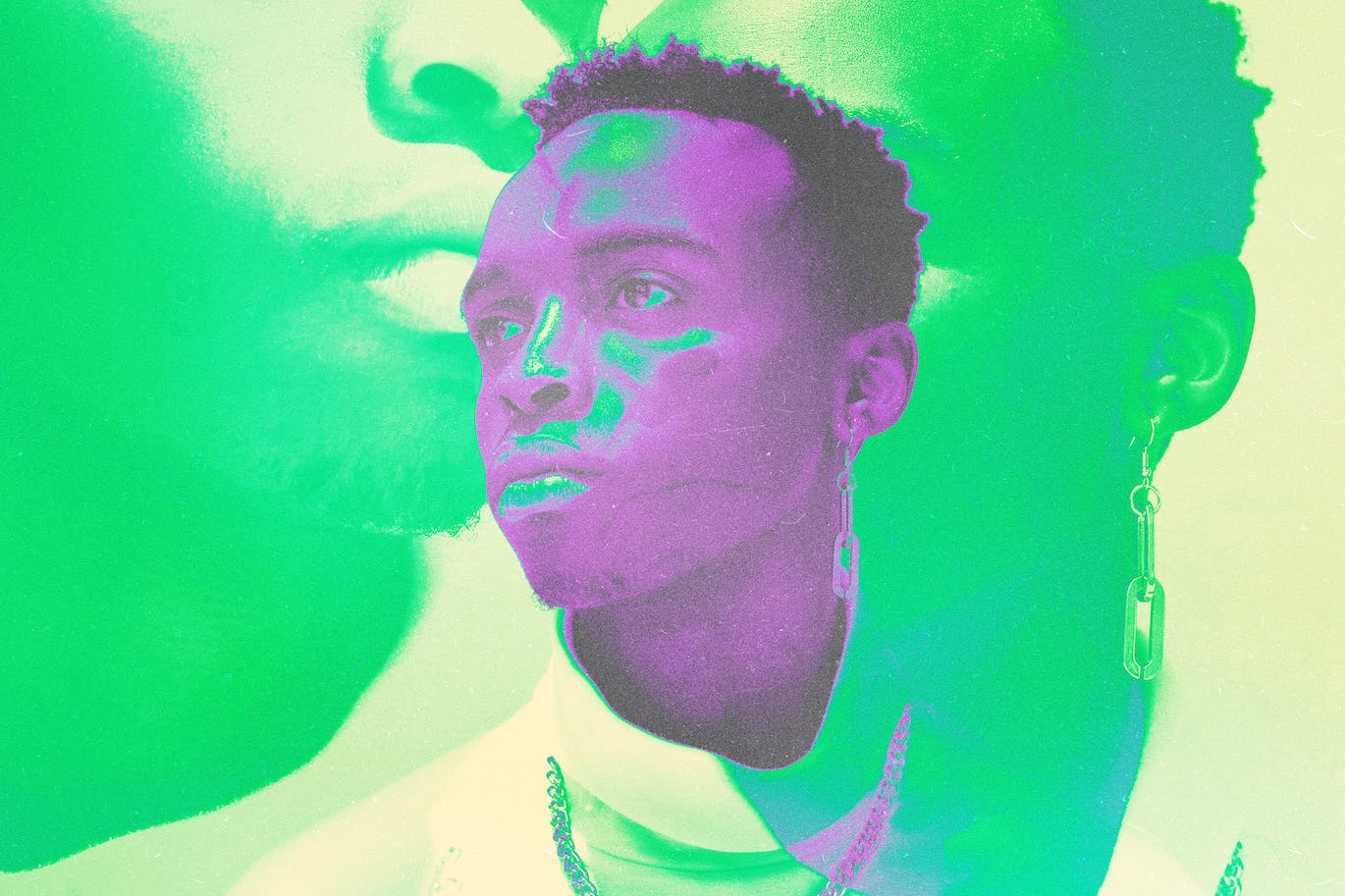 霓虹灯负极照片效果PS图层样式 Neon Negative Photo Effect 插件预设 sucaiwan.com