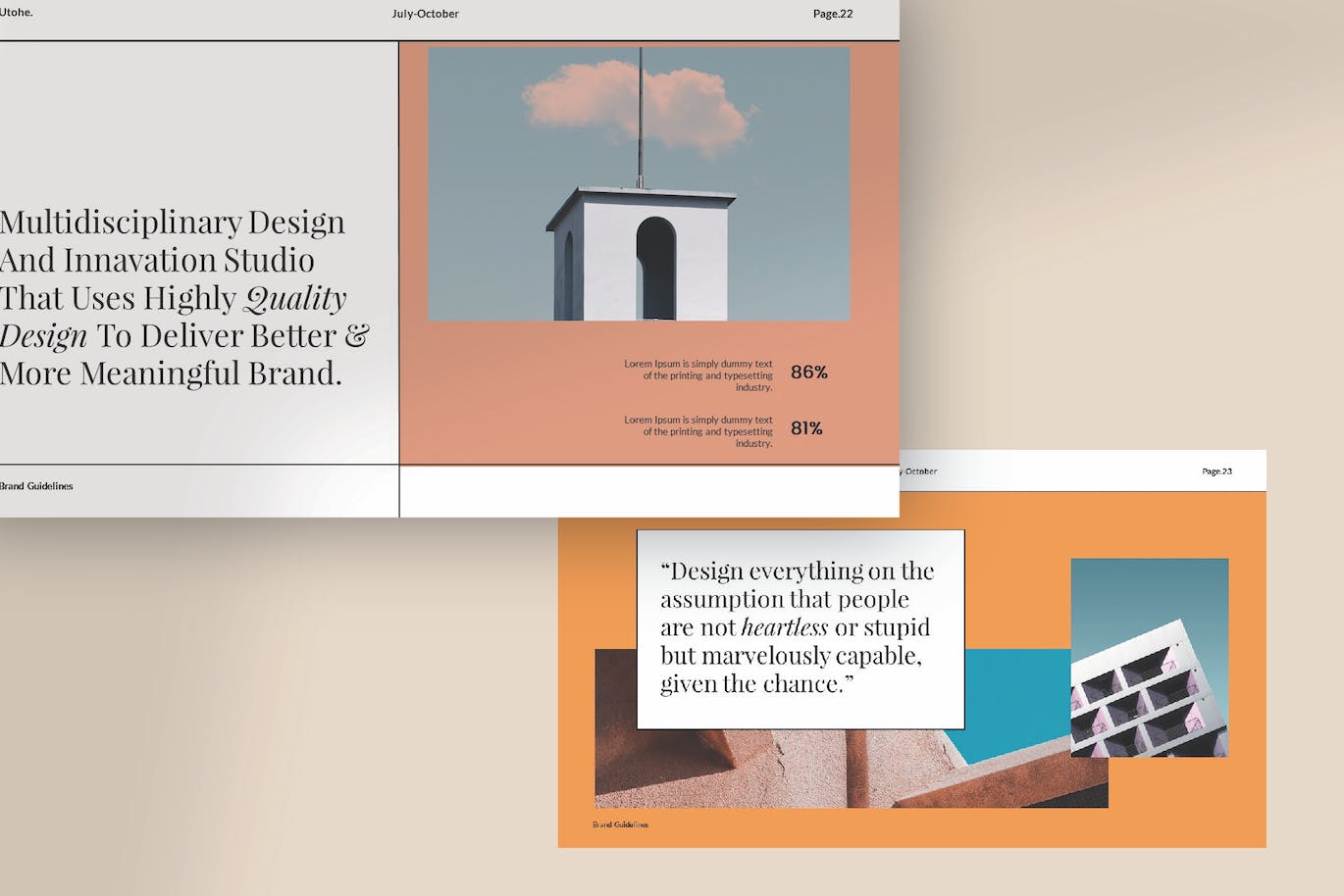 多用途公司演示PPT文稿 Utohe Powerpoint Template 幻灯图表 sucaiwan.com