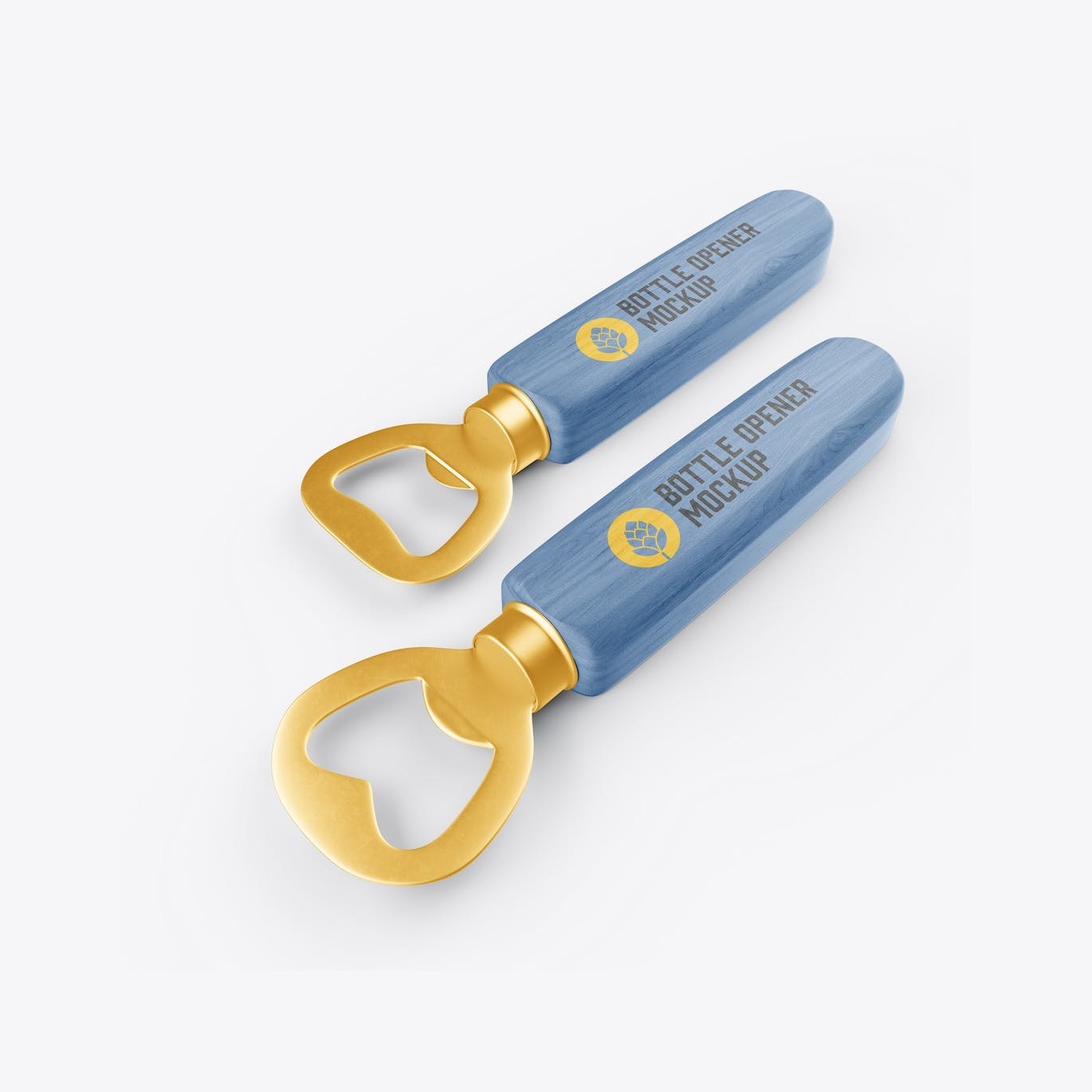 木手柄开瓶器包装设计样机 Wooden Opener Mockup 样机素材 sucaiwan.com