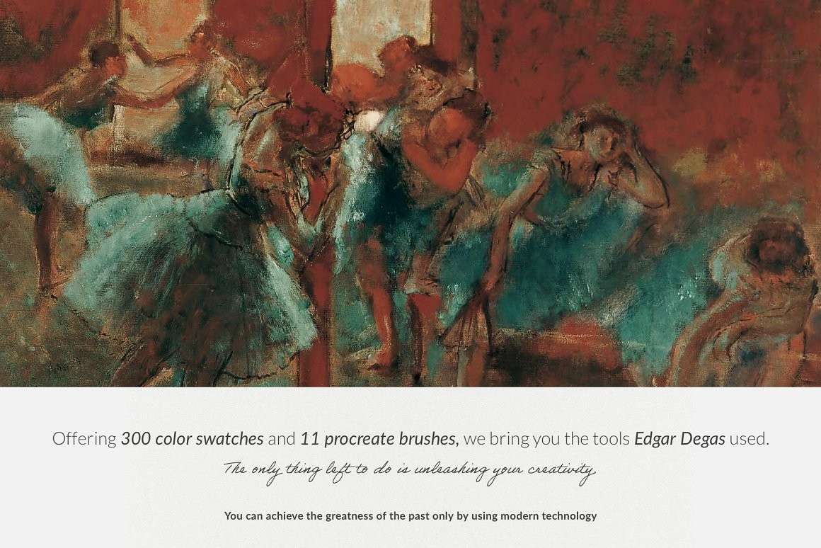埃德加(Edgar Degas)油画Procreate笔刷 笔刷资源 第6张-素材湾丨精选海外优质设计素材资源 埃德加(Edgar Degas)油画Procreate笔刷 笔刷资源 sucaiwan.com