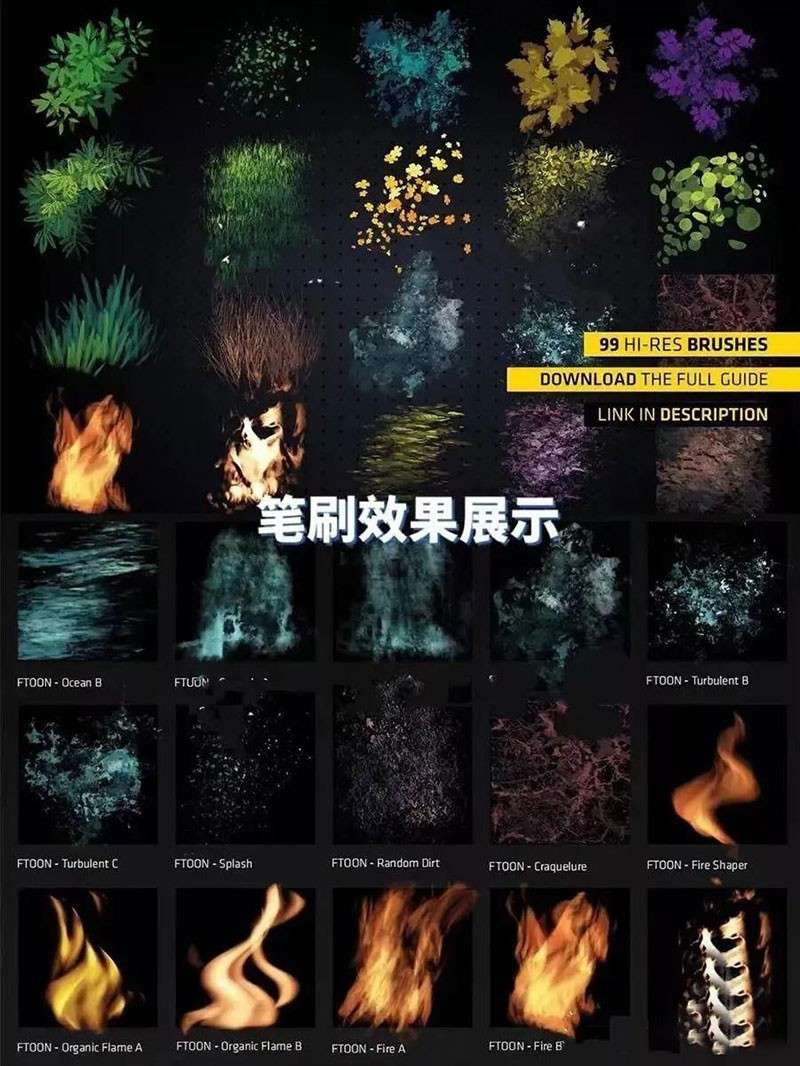 100种花草植物Procreate笔刷 笔刷资源 sucaiwan.com
