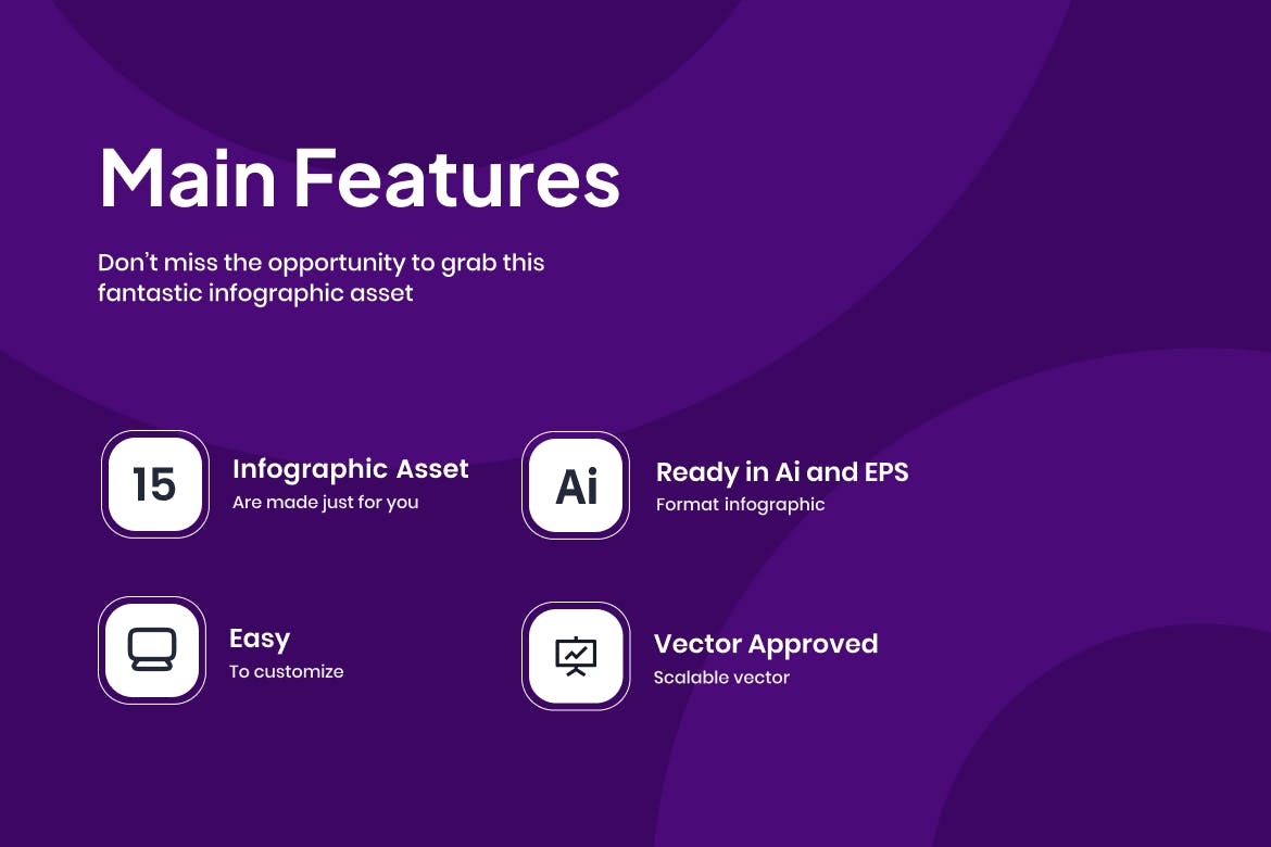 球体形状信息图表矢量模板 Sphere Infographic Asset Illustrator 幻灯图表 sucaiwan.com