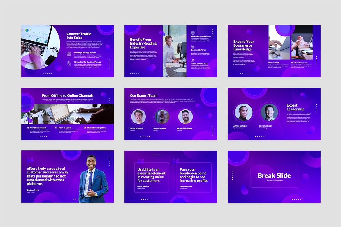 电子商务业务PPT幻灯片模板下载 E-commerce PowerPoint Presentation Template 幻灯图表 第4张-素材湾丨精选海外优质设计素材资源 电子商务业务PPT幻灯片模板下载 E-commerce PowerPoint Presentation Template 幻灯图表 sucaiwan.com