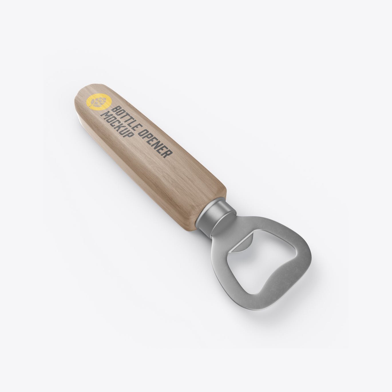木手柄开瓶器包装设计样机 Wooden Opener Mockup 样机素材 sucaiwan.com