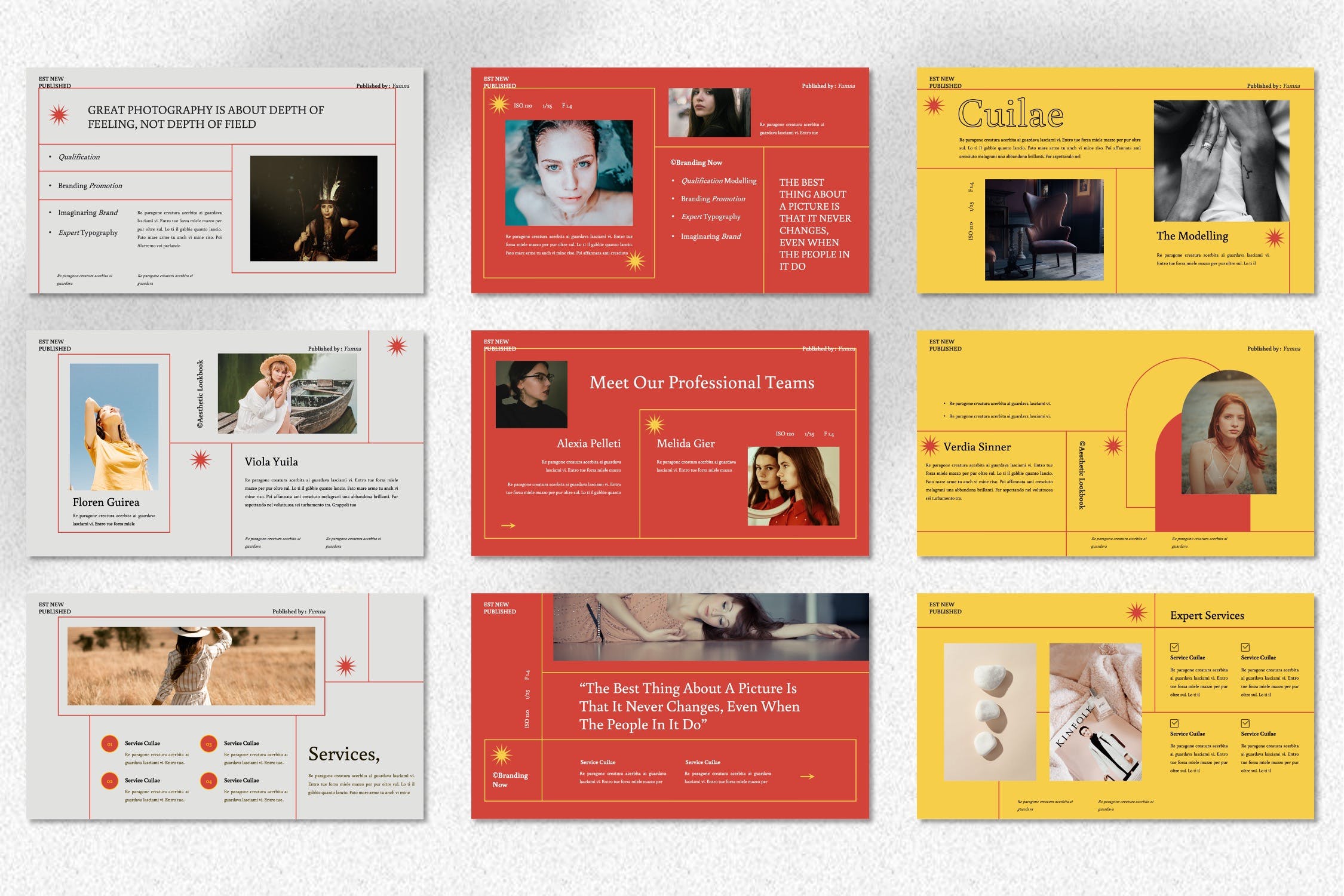 模特人物介绍Powerpoint模板下载 Cuilae – Modelling Powerpoint Template 幻灯图表 sucaiwan.com