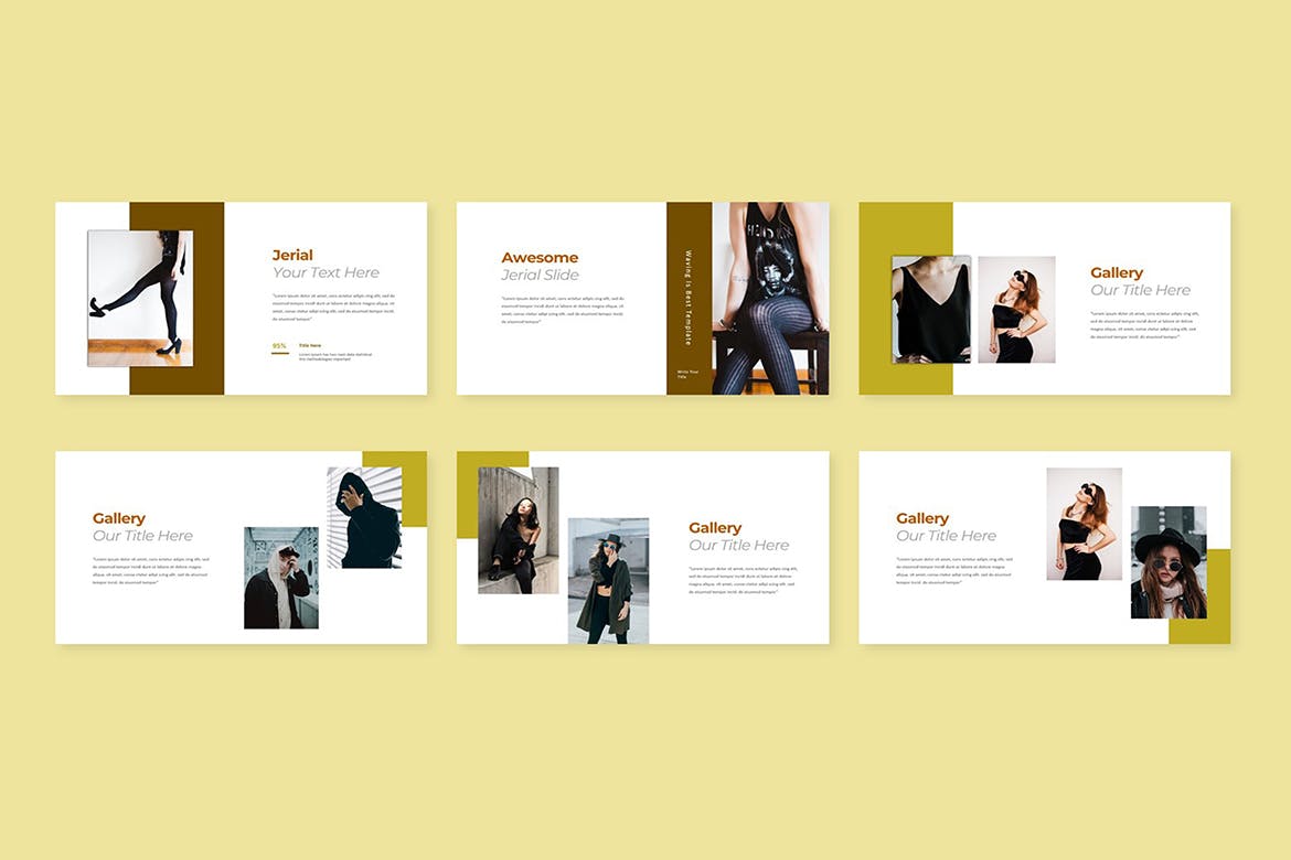 时尚服装品牌PPT幻灯片设计模板 Jerial Fashion PowerPoint 幻灯图表 第4张-素材湾丨精选海外优质设计素材资源 时尚服装品牌PPT幻灯片设计模板 Jerial Fashion PowerPoint 幻灯图表 sucaiwan.com