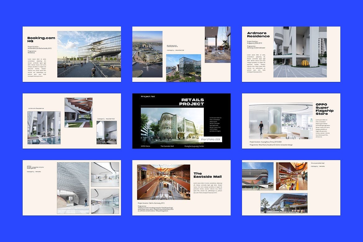 建筑体系结构Powerpoint模板 Balok – Architecture PowerPoint Template 幻灯图表 sucaiwan.com