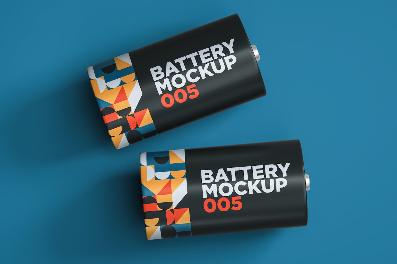 圆形电池包装设计样机v5 Battery Mockup 005 样机素材 sucaiwan.com