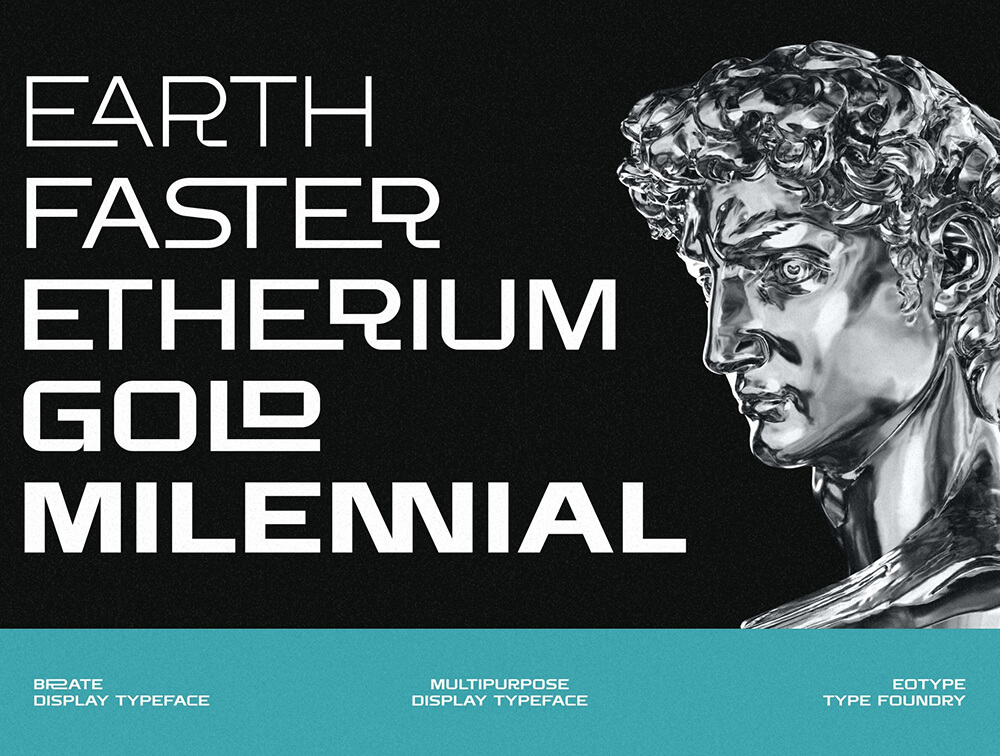 现代怪诞显示字体 设计素材 sucaiwan.com