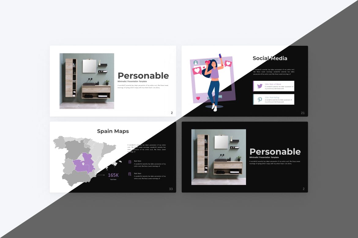 极简主义图表Powerpoint幻灯片模板 Personable Minimalist PowerPoint Template 幻灯图表 第3张-素材湾丨精选海外优质设计素材资源 极简主义图表Powerpoint幻灯片模板 Personable Minimalist PowerPoint Template 幻灯图表 sucaiwan.com