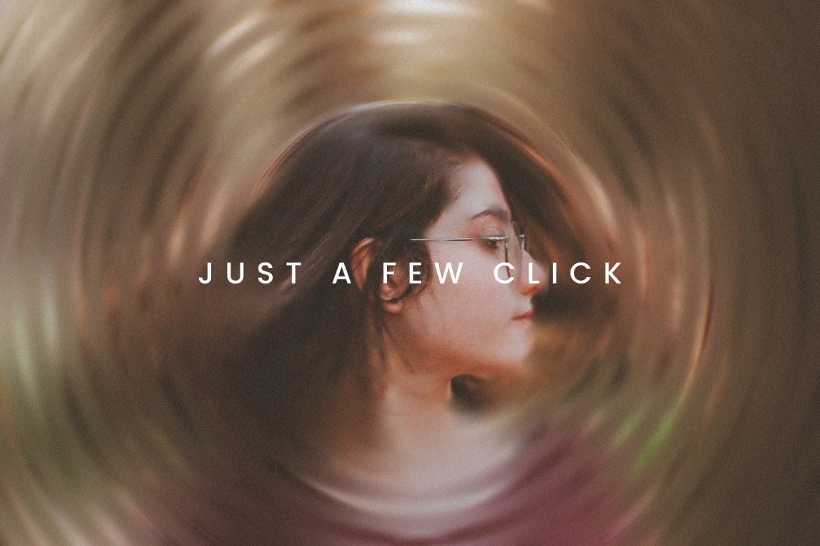 圆形扭曲照片特效PS图层样式 Circle Distort Photo Effect 插件预设 sucaiwan.com