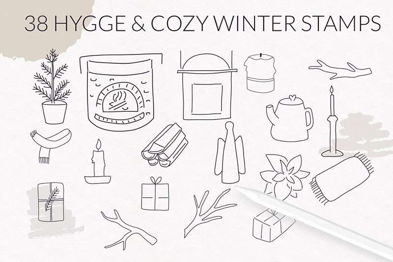 460+西方节日装饰和图案Procreate笔刷 笔刷资源 sucaiwan.com