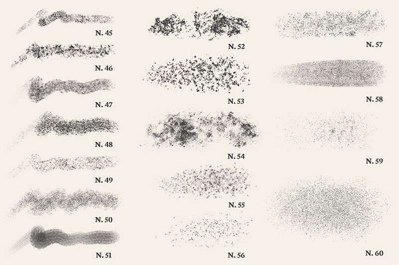 70个颗粒插画Procreate笔刷 笔刷资源 sucaiwan.com