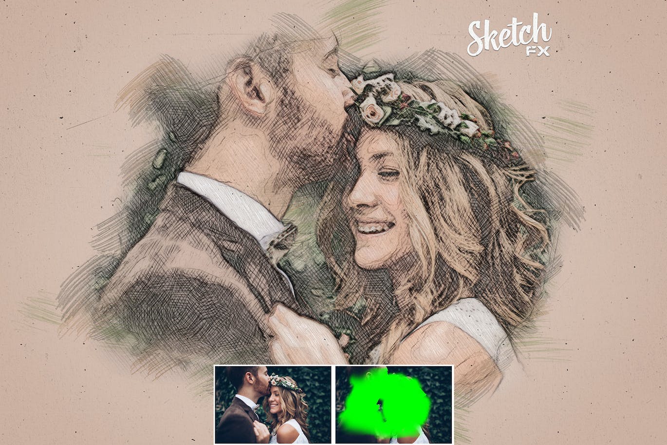 素描FX-照片效果PS插件 Sketch FX – Photo Effect Plugin 插件预设 sucaiwan.com