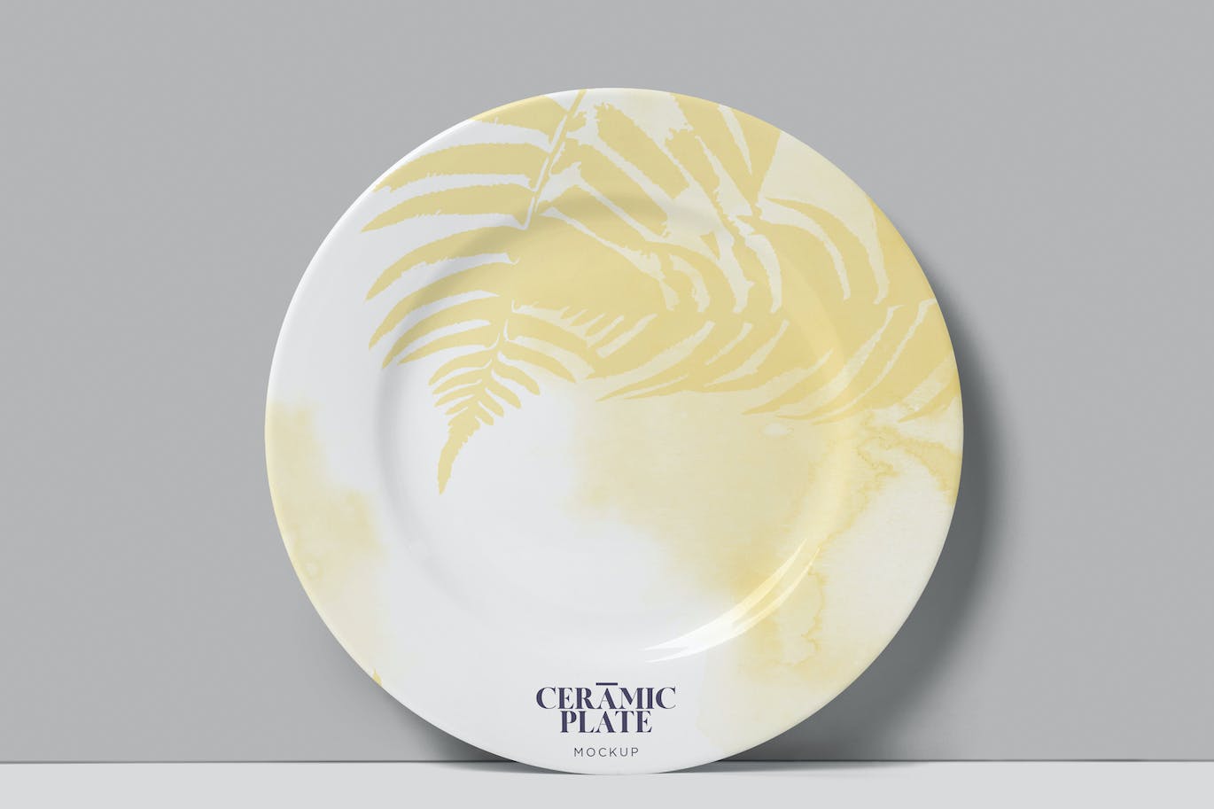 陶瓷盘子陶器品牌设计样机 Ceramic Plate Mockups 样机素材 sucaiwan.com