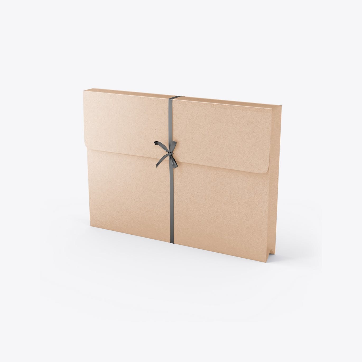 带绳的牛皮纸文件夹外观设计样机 Set Kraft Folders with Rope mockup 样机素材 sucaiwan.com