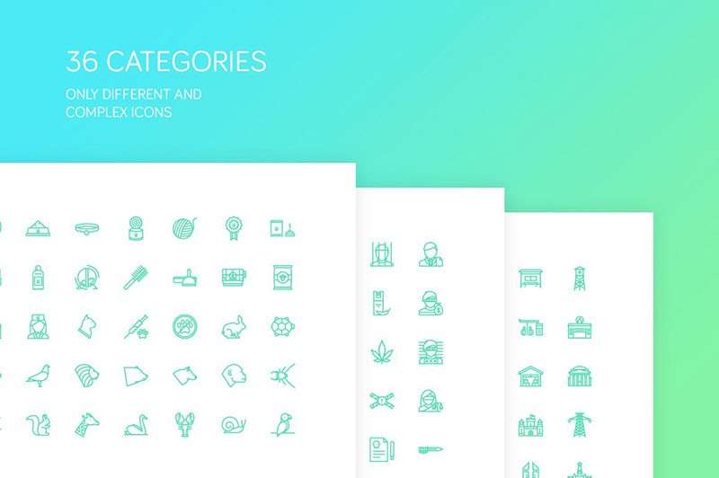 4000枚图标素材库，满足多样设计需求 图标素材 sucaiwan.com