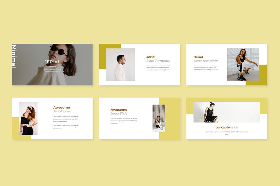 时尚服装品牌PPT幻灯片设计模板 Jerial Fashion PowerPoint 幻灯图表 第2张-素材湾丨精选海外优质设计素材资源 时尚服装品牌PPT幻灯片设计模板 Jerial Fashion PowerPoint 幻灯图表 sucaiwan.com