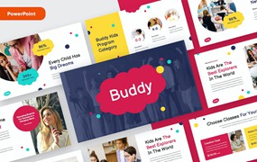 儿童益智教育PPT模板 Education Kids Powerpoint