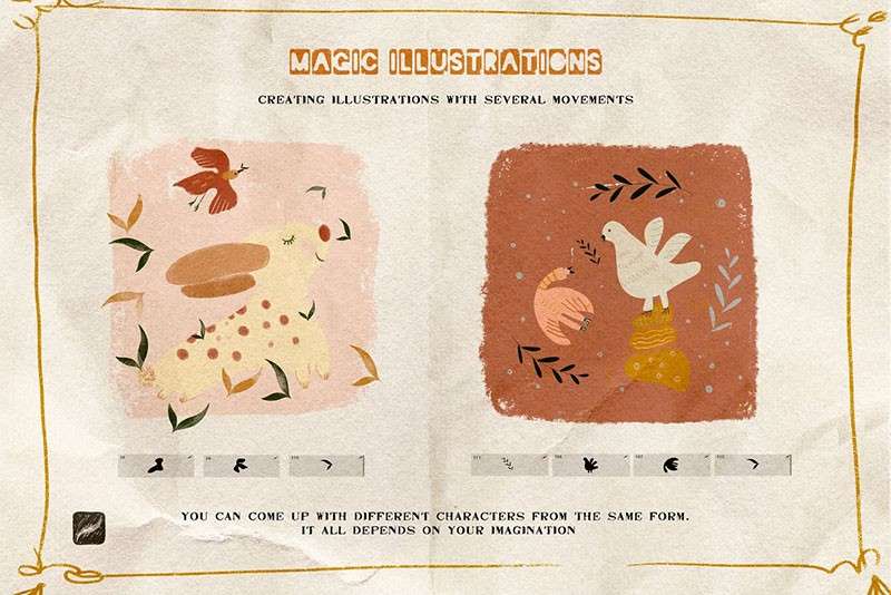 创意抽象插图Procreate笔刷 笔刷资源 sucaiwan.com