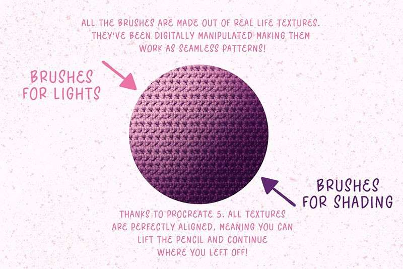 25个独特的阴影纹理Procreate笔刷 笔刷资源 sucaiwan.com