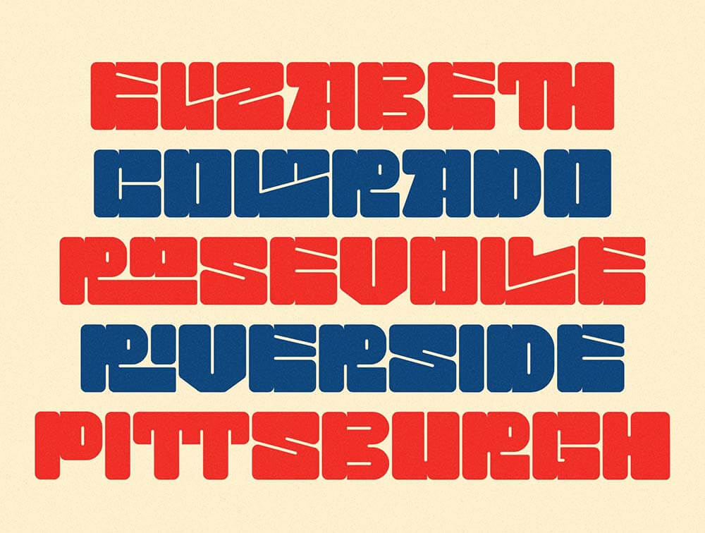 Gokil独特的粗体显示字体 设计素材 sucaiwan.com