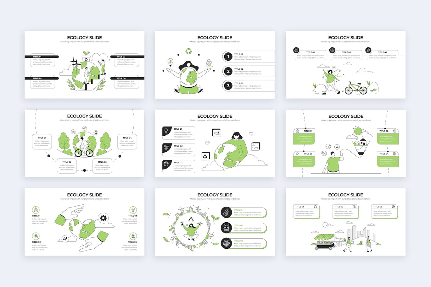 生态学教育信息图表设计AI矢量模板 Education Ecology Illustrator Infographics 幻灯图表 sucaiwan.com