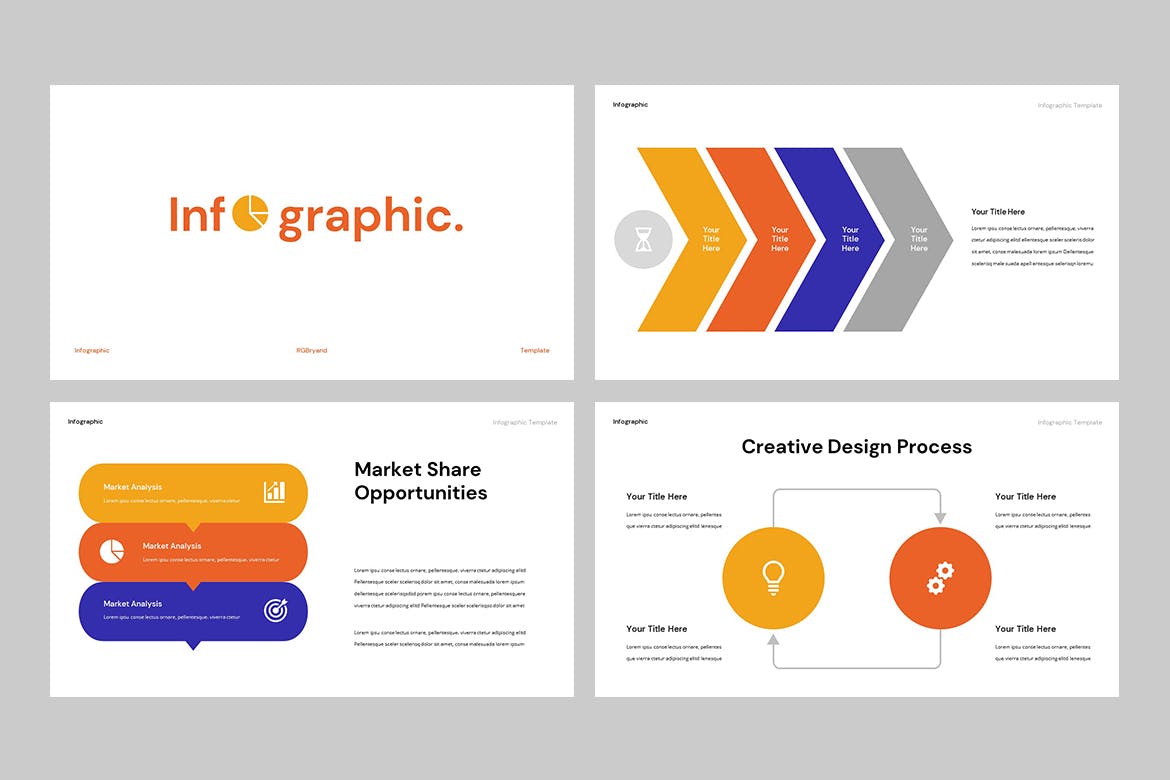 图表数据演示Powerpoint模板下载 Infographic Powerpoint Template 幻灯图表 sucaiwan.com