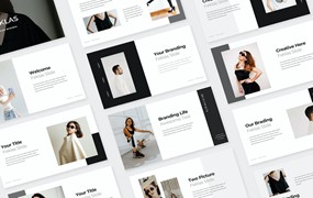 时尚服装展示PPT模板下载 Feklas Minimal PowerPoint