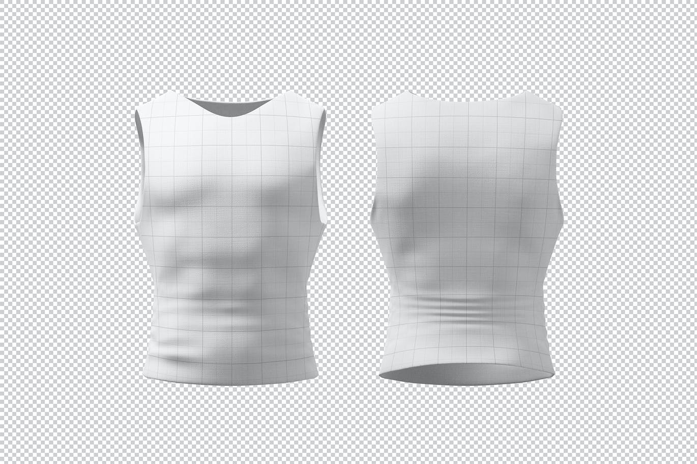 男性背心衬衫设计样机 Tank Top Shirt Mockup 样机素材 sucaiwan.com