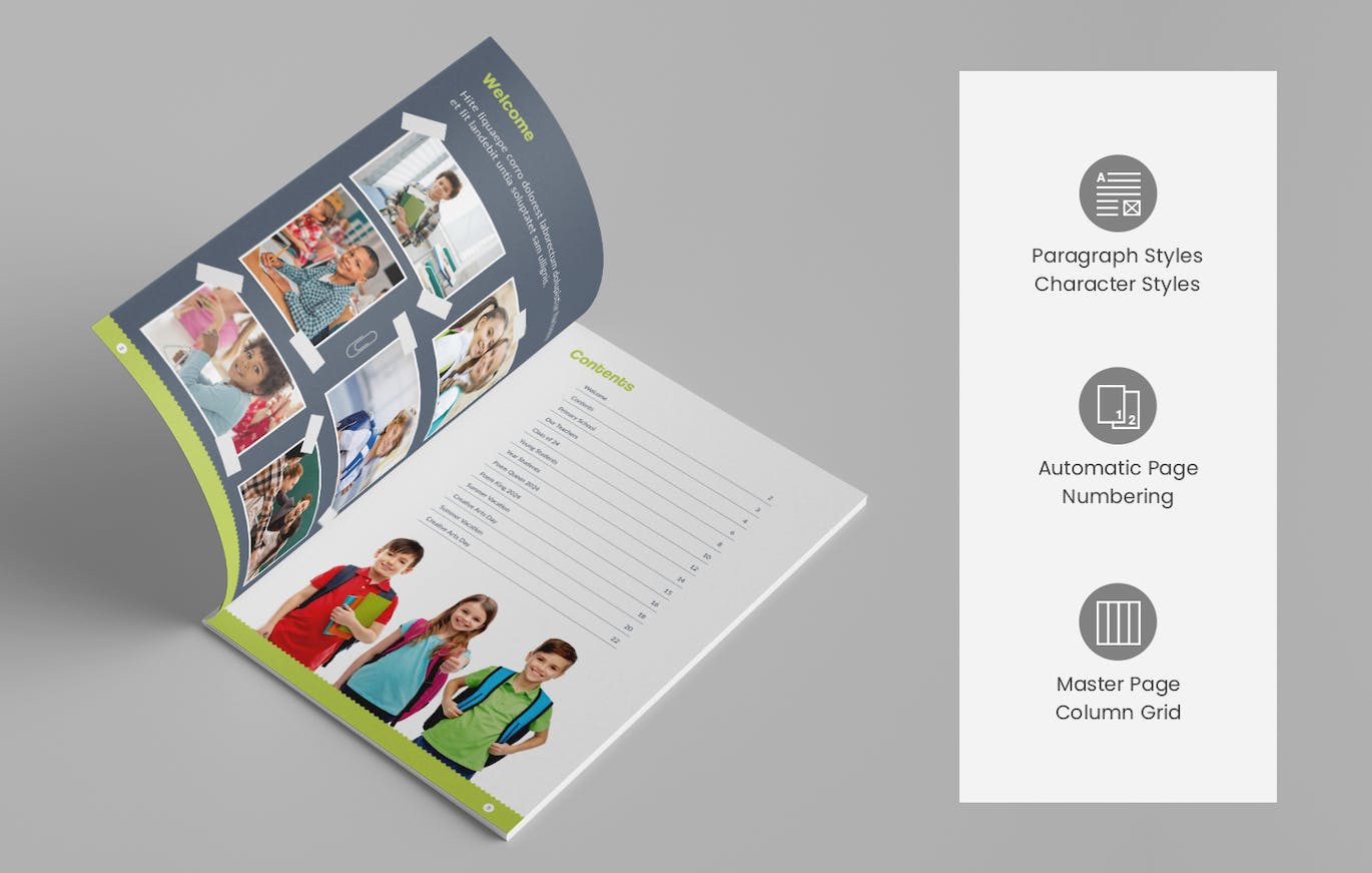 多彩创意的学校年鉴相册杂志模板 School Yearbook 设计素材 第8张-素材湾丨精选海外优质设计素材资源 多彩创意的学校年鉴相册杂志模板 School Yearbook 设计素材 sucaiwan.com