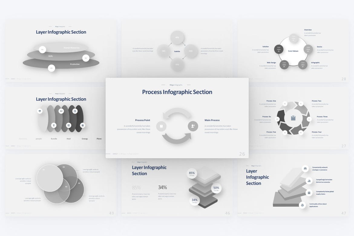 流程信息图表PPT幻灯片模板下载 Diagram, Proccess Infographic PowerPoint Template 幻灯图表 第4张-素材湾丨精选海外优质设计素材资源 流程信息图表PPT幻灯片模板下载 Diagram, Proccess Infographic PowerPoint Template 幻灯图表 sucaiwan.com