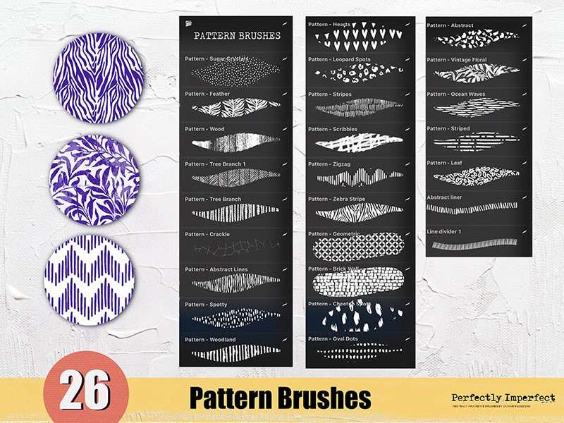 196个印象派艺术Procreate笔刷套装 笔刷资源 sucaiwan.com