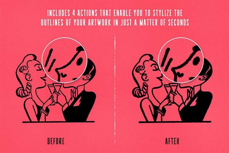 96个噪点纹理效果PS笔刷，附自动描绘PS动作 笔刷资源 sucaiwan.com