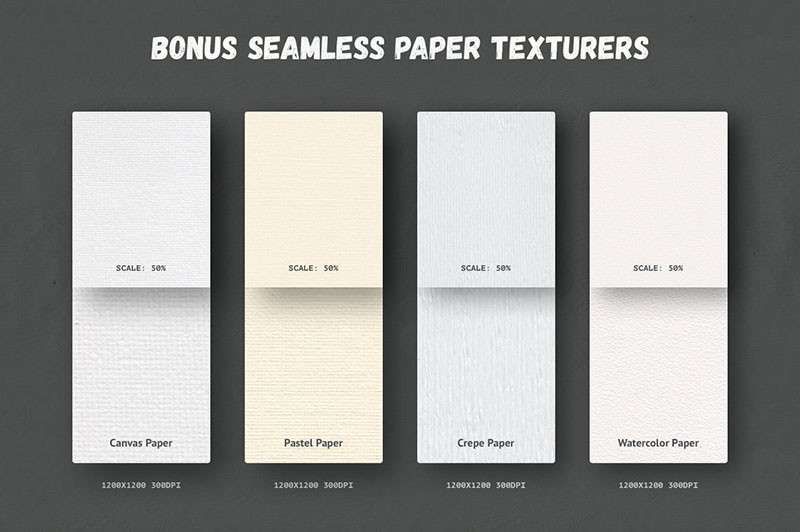 水彩墨迹艺术效果AI+PS笔刷套件 笔刷资源 sucaiwan.com