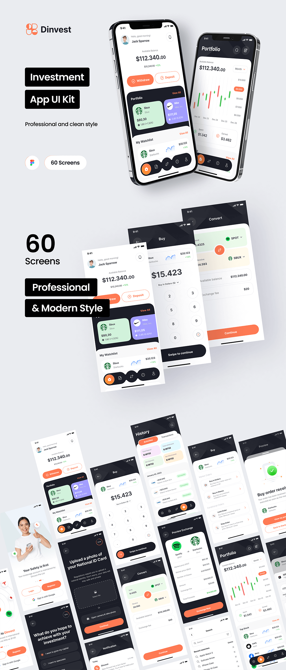 投资App移动应用程序UI套件 APP UI sucaiwan.com