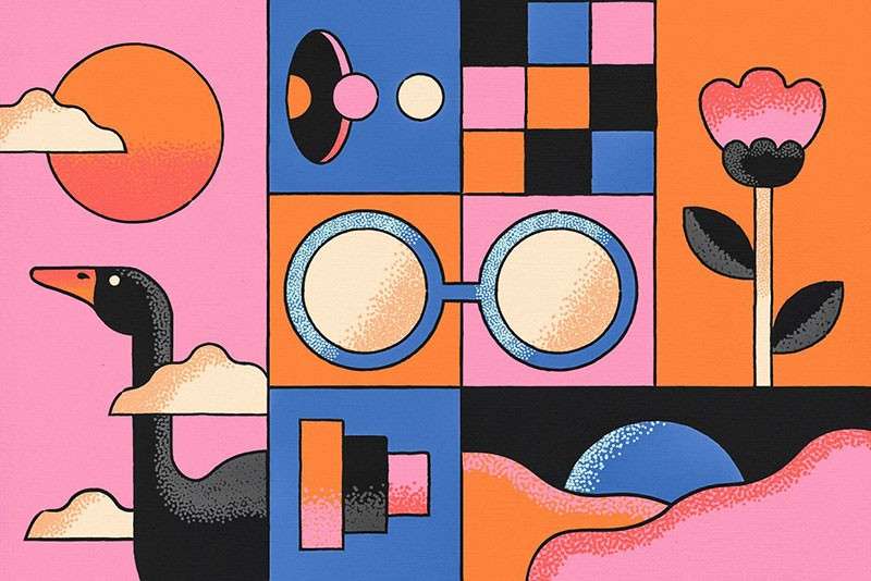 18个点绘波纹Illustrator笔刷 笔刷资源 sucaiwan.com