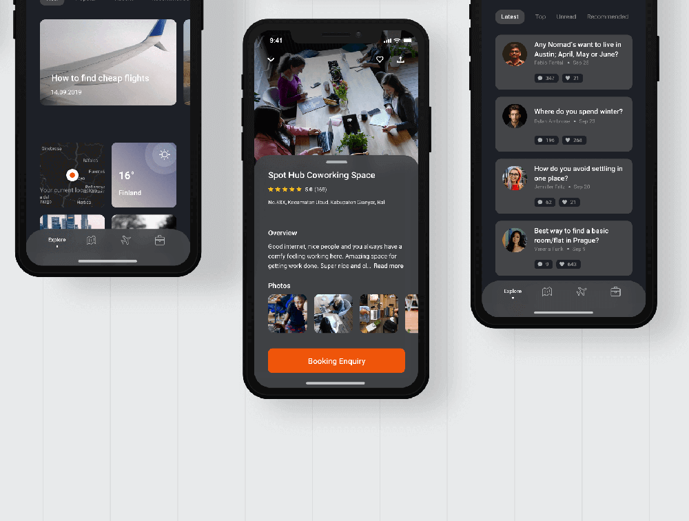 旅行App应用iOS设计系统 APP UI sucaiwan.com