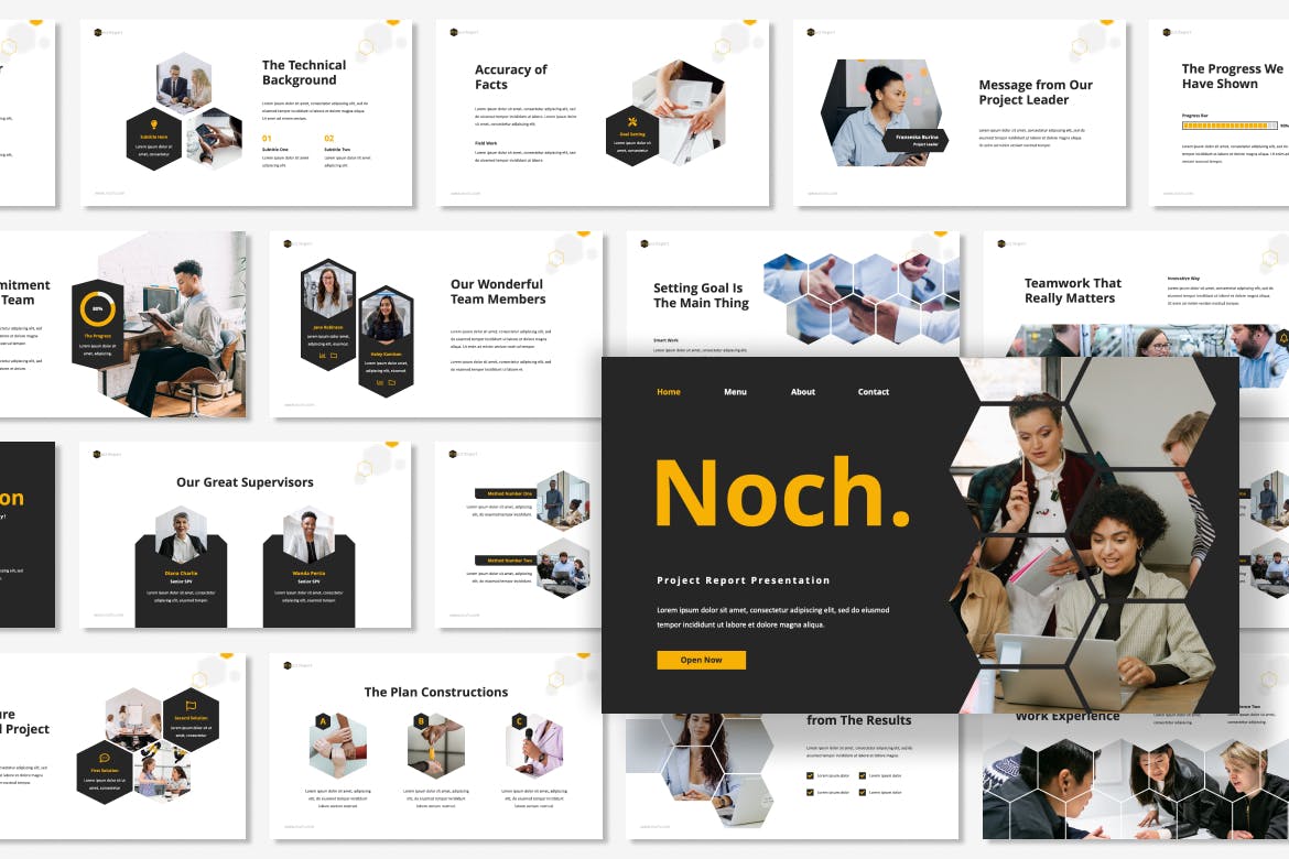 项目报告PPT演示幻灯片模板 Noch – Project Report Presentation PowerPoint 幻灯图表 第3张-素材湾丨精选海外优质设计素材资源 项目报告PPT演示幻灯片模板 Noch – Project Report Presentation PowerPoint 幻灯图表 sucaiwan.com