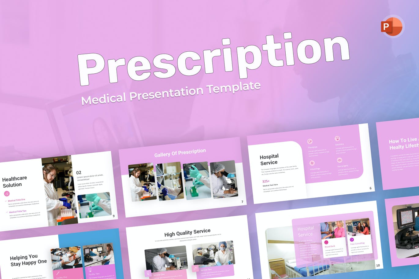 医学图表演示PPT模板 Prescription Medical PowerPoint Template 幻灯图表 第1张-素材湾丨精选海外优质设计素材资源 医学图表演示PPT模板 Prescription Medical PowerPoint Template 幻灯图表 sucaiwan.com