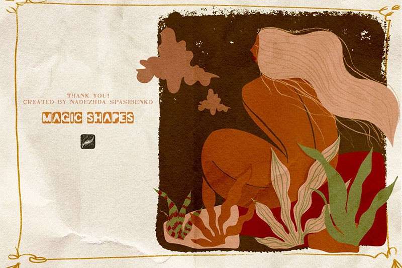 创意抽象插图Procreate笔刷 笔刷资源 sucaiwan.com