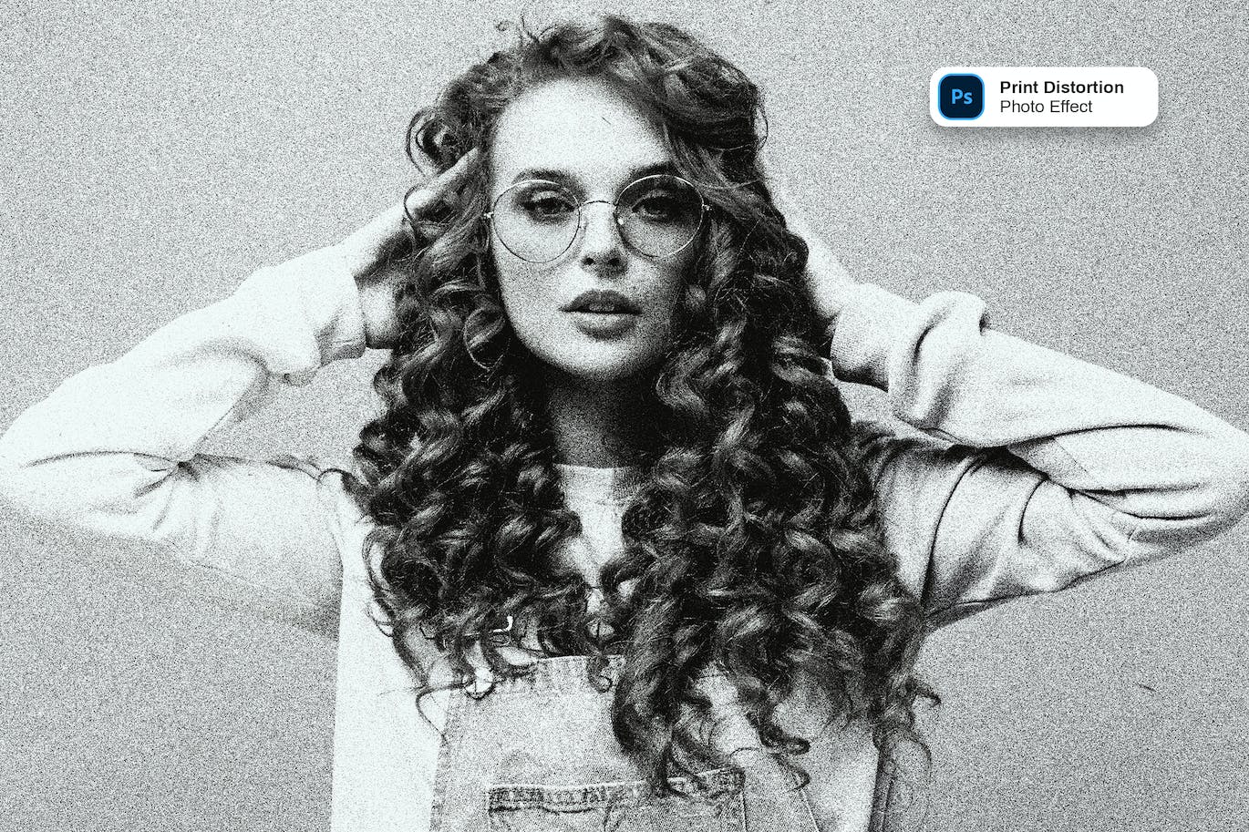 打印失真照片效果ps图层样式 Print Distortion photo effect 插件预设 sucaiwan.com
