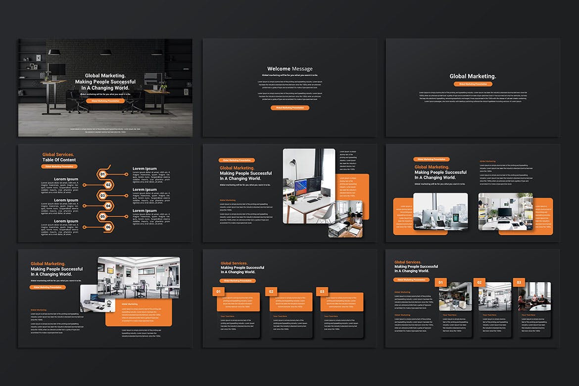 全球营销推广PPT素材 Global Marketing – PowerPoint Template 幻灯图表 第2张-素材湾丨精选海外优质设计素材资源 全球营销推广PPT素材 Global Marketing – PowerPoint Template 幻灯图表 sucaiwan.com