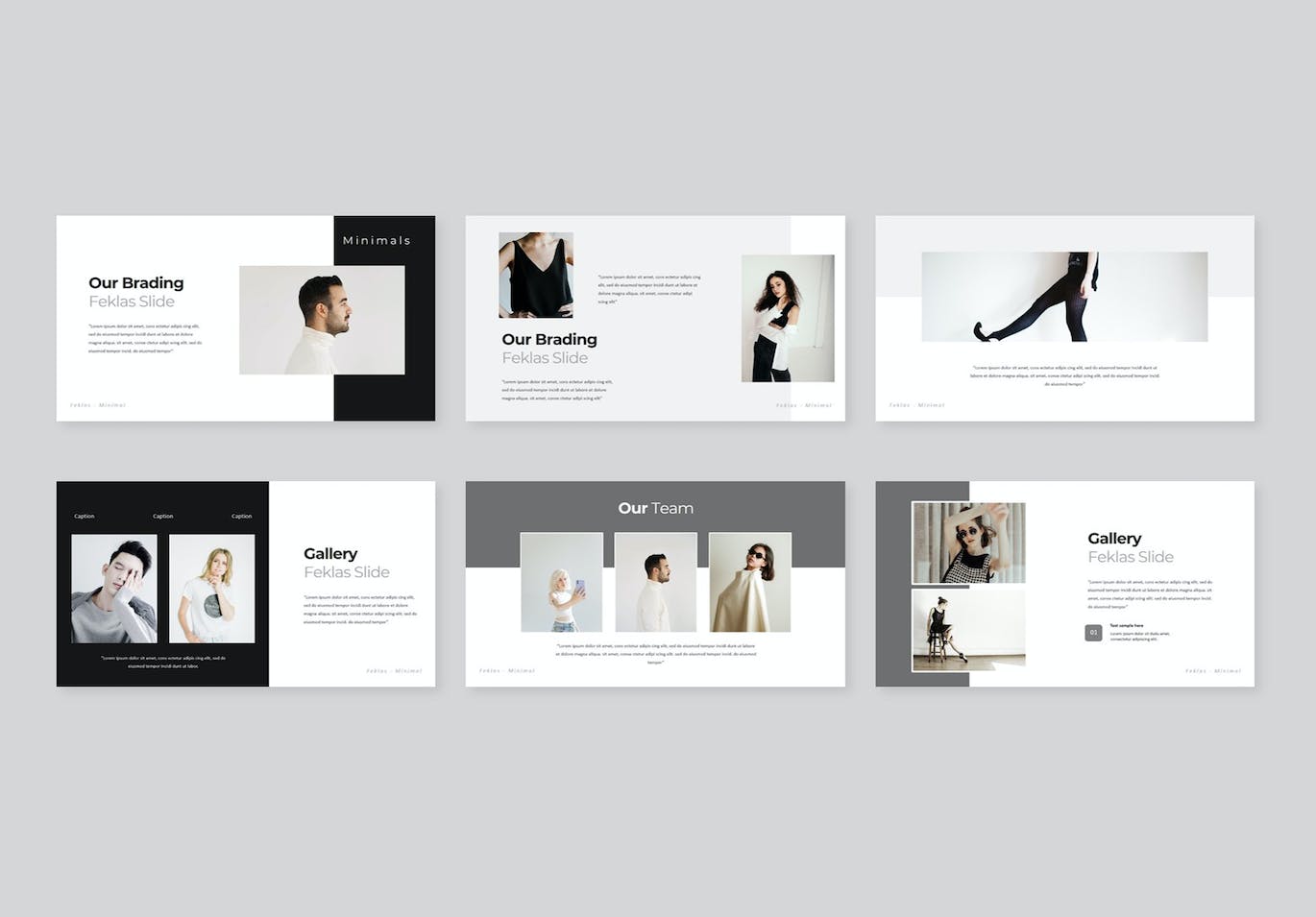 时尚服装展示PPT模板下载 Feklas Minimal PowerPoint 幻灯图表 第2张-素材湾丨精选海外优质设计素材资源 时尚服装展示PPT模板下载 Feklas Minimal PowerPoint 幻灯图表 sucaiwan.com