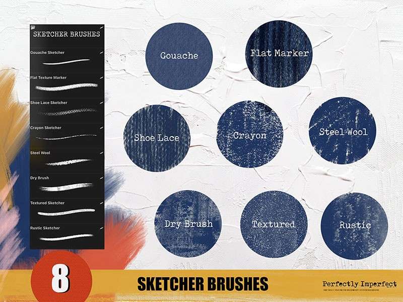 196个印象派艺术Procreate笔刷套装 笔刷资源 sucaiwan.com