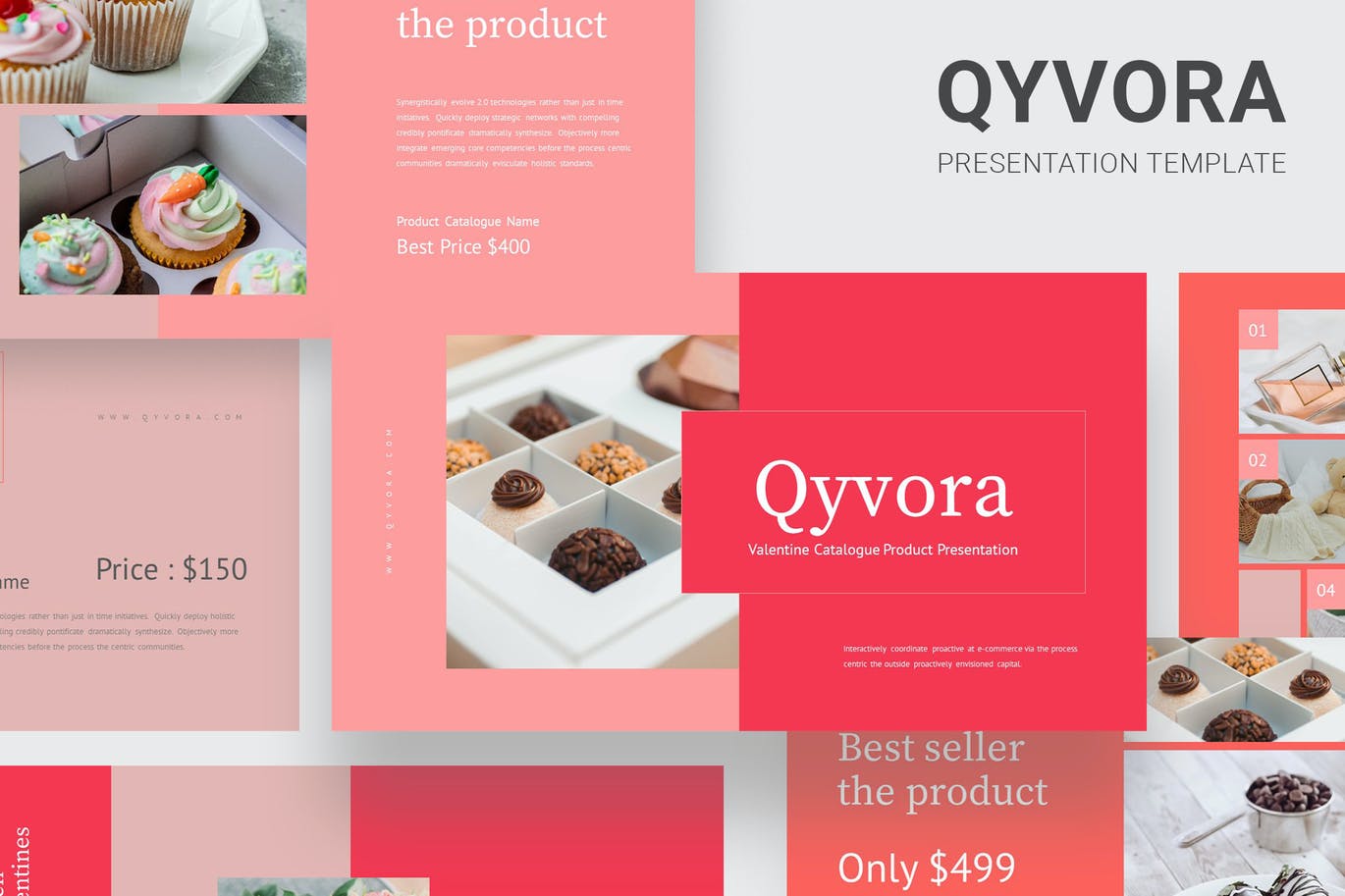 情人节食品目录Powerpoint模板下载 Qyvora – Valentine Catalogue Powerpoint 幻灯图表 第1张-素材湾丨精选海外优质设计素材资源 情人节食品目录Powerpoint模板下载 Qyvora – Valentine Catalogue Powerpoint 幻灯图表 sucaiwan.com